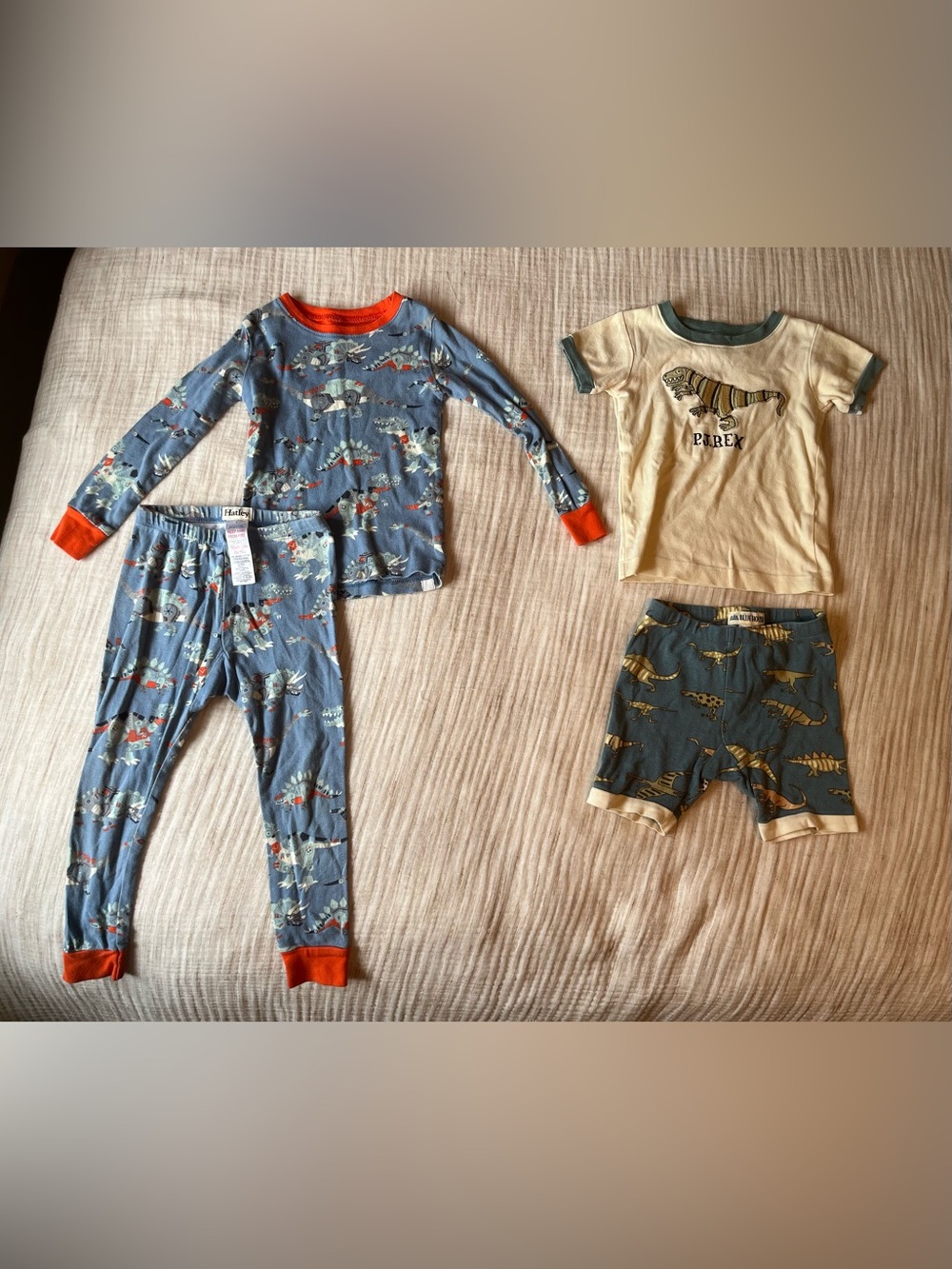 Hatley Little Blue House Boys Size 3 Pajama Lot – 2 Dinosaur Sets